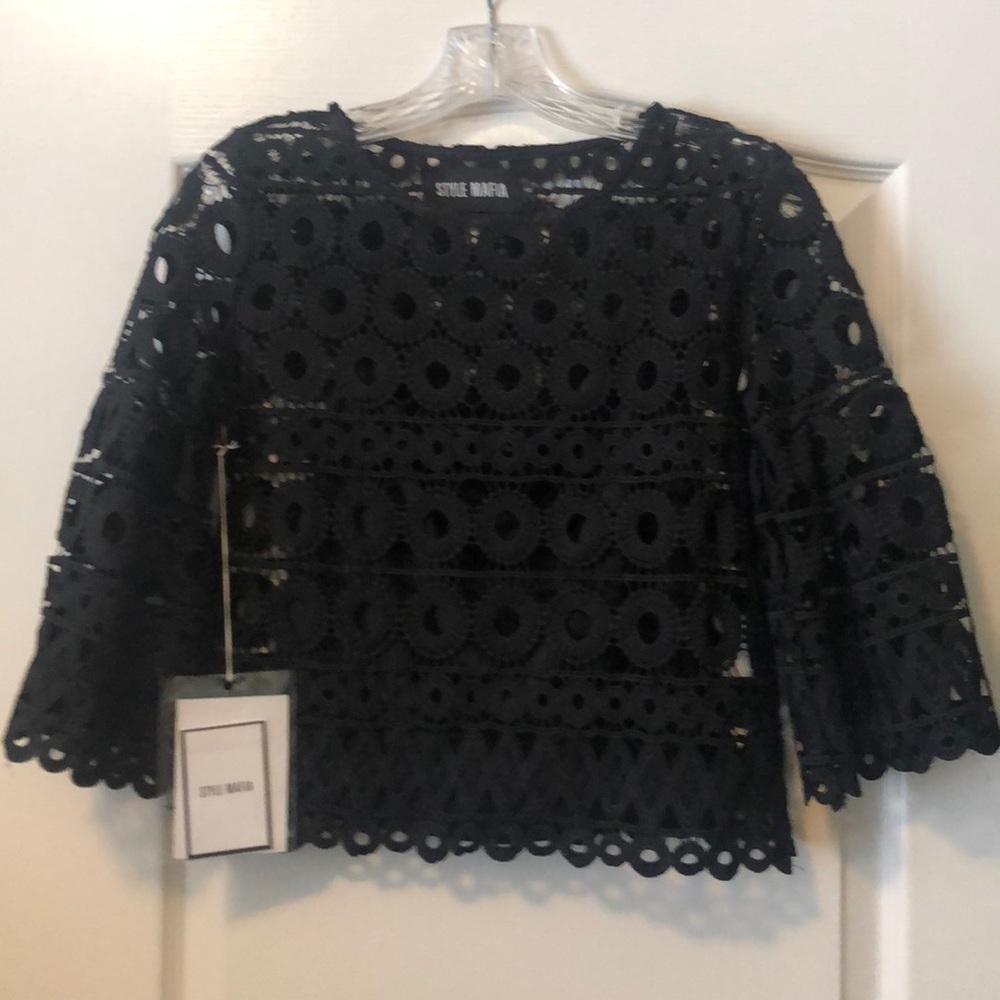 Style Mafia brand black top, NWT!